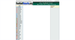 Desktop Screenshot of footballresults.org