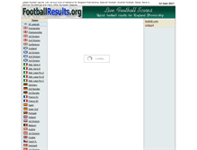 Tablet Screenshot of footballresults.org